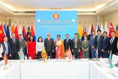 Delegates attending the 23rd ASEAN Regional Forum (ARF) Inter-Sessional Meeting on Disaster Relief. (Photo published by VNA) 