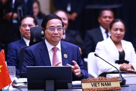 Vietnamese Prime Minister Pham Minh Chinh speaks at the Plenary Session of the 46th ASEAN Summit in Kuala Lumpur, Malaysia, on May 26. (Photo: VNA)
