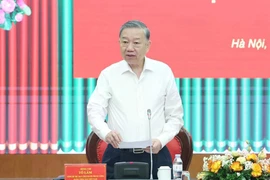 Party General Secretary To Lam speaks at the working session with Party Central Committee’s Inspection Commission (Photo: VNA)