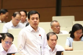 NA deputy Tran Anh Tuan of HCM City says that shifting to a market-based management approach, allowing qualified enterprises to join the production, trading, and distribution of gold as a regular commodity, would help narrow the price gap. (Photo: VNA)