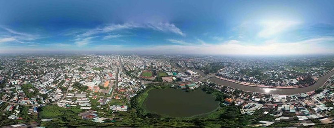 An overview of Tan An city in Long An province. (Photo: VNA) thanh-pho-tan-an-tinh-long-an-resize-243.jpg