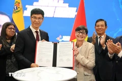 At the MoU signing ceremony (Photo: VNA)