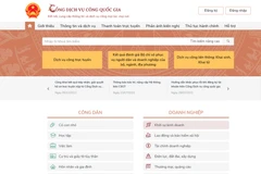 A screenshot of the National Public Service Portal.