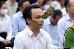 Defendant Trinh Van Quyet at the first instance trial in 2024. (Photo: VNA)