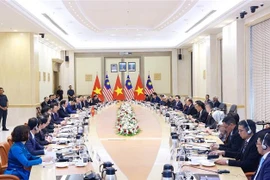 At the talks between the two PMs in Kuala Lumpur on May 25 (Photo: VNA)