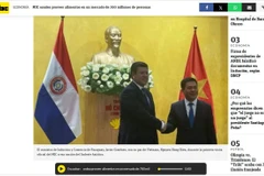A screenshot photo of the article published by ABC Color (Photo: VNA)
