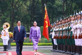 PM Pham Minh Chinh hosts welcome ceremony for Thai PM Paetongtarn Shinawatra